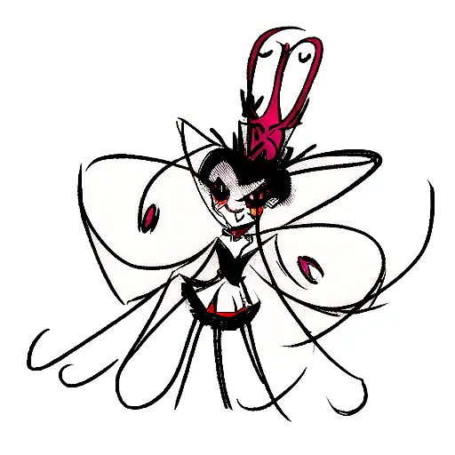 hazbin hotel alastor tattoo design idea