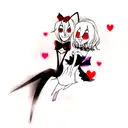 hazbin hotel tattoo design idea