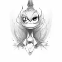 hazbin hotel tattoo design idea