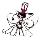 hazbin hotel alastor tattoo design idea