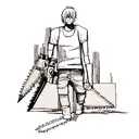 chainsaw man denji tattoo design idea