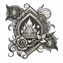 four elements hotel tattoo design idea