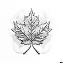 Maple leaf, Cross, Brazilian Jiu jitsu  tattoo design idea