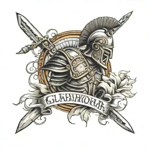 roman gladiator roman colosseum lettering Dies diem docet MCMLXXXI tattoo design idea