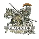 roman gladiator roman colosseum lettering Dies diem docet MCMLXXXI tattoo design idea