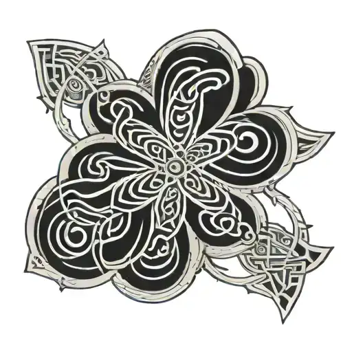 irish Celtic Korean small tattoo design idea