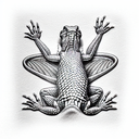 3d lizard tattoo design idea