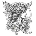 minerva tattoo design idea