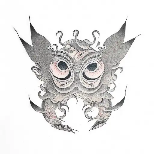 monsters emerging from book tattoo design idea