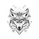 wolf viking god tattoo design idea