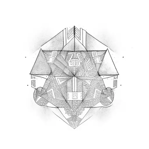 building blocks tattoo design idea