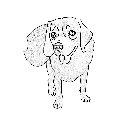 a dog in a costume tattoo design idea