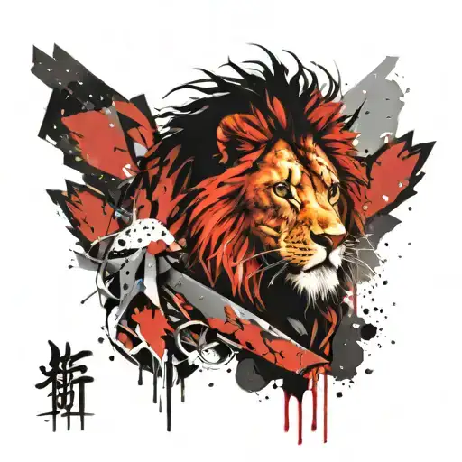 lion of judah tattoo design idea