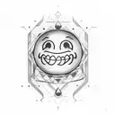 Smiley Face and 72 tattoo design idea