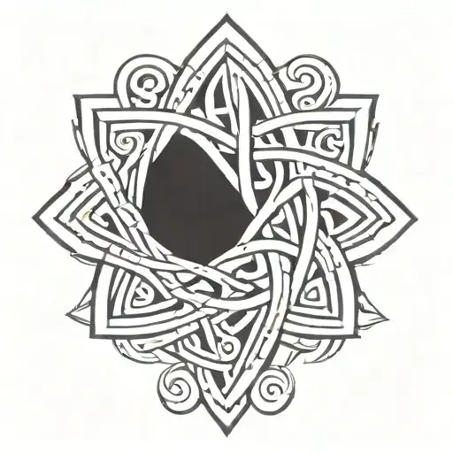 trinity knot for 3 brothers tattoo design idea