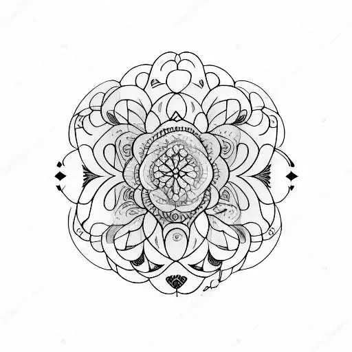bohemian  tattoo design idea