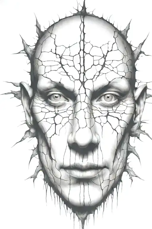 crackles from the devis inside tattoo design idea