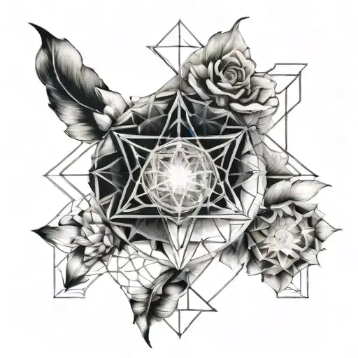 sacred geometry drawings tattoo design idea