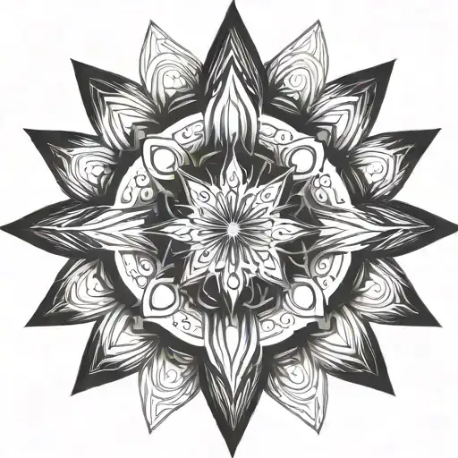 fractal universe nebula tattoo design idea