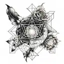 sacred geometry drawings tattoo design idea