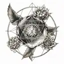 sacred geometry drawings tattoo design idea