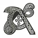 african ankh symbol tattoo design idea