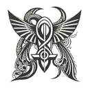 african ankh symbol tattoo design idea