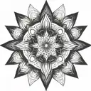 fractal universe nebula tattoo design idea