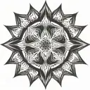 fractal universe nebula tattoo design idea