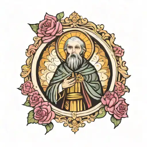SAINT BENEDICT tattoo design idea