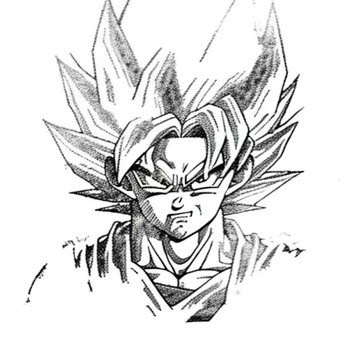 goku super Saiyan  tattoo design idea