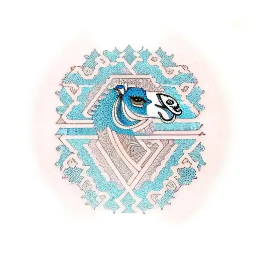 somalia and camel tattoo design idea