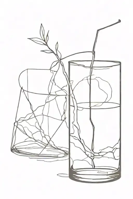 alcoholism, overcoming obstacles tattoo design idea