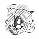 avocado tattoo design idea