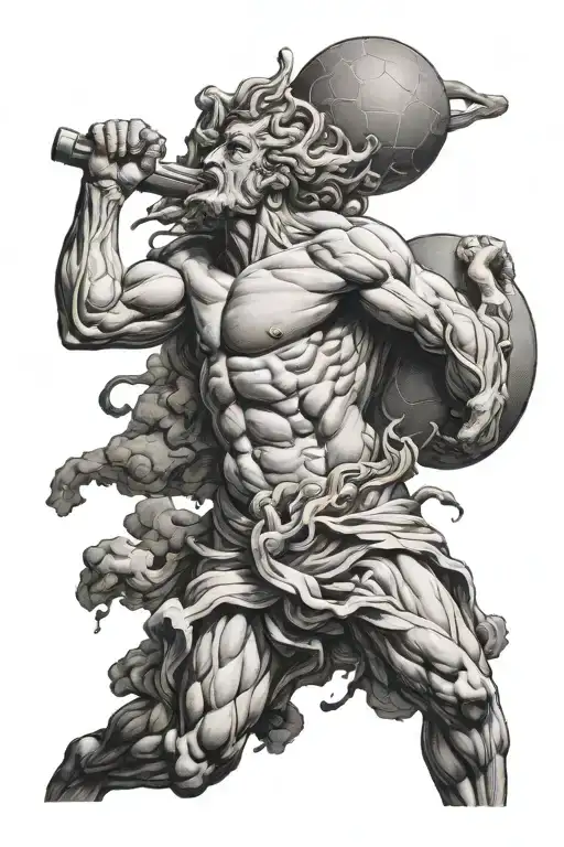 sisyphus tattoo design idea