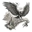 Through I walk through the valley of the shadow of death I will fear no evil  tattoo design idea