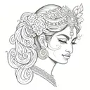 Laxmi tattoo design idea