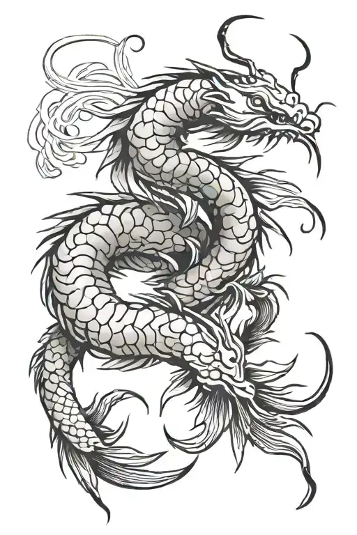 shrimp tattoo design idea