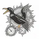 duck sun math science themed tattoo featuring tattoo design idea