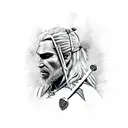 witcher with witcher signs  tattoo design idea