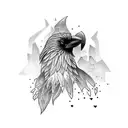 goth Crow  tattoo design idea