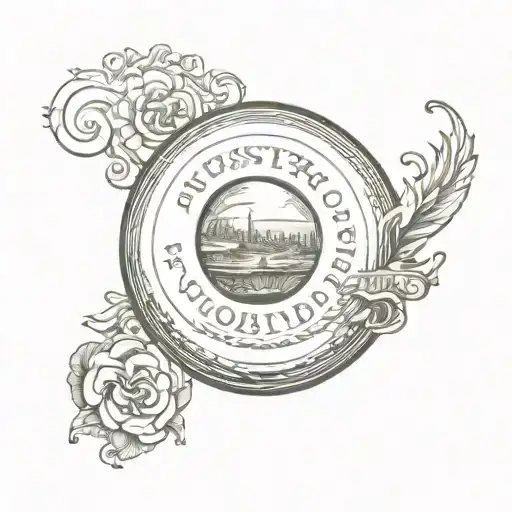 Crystal ball with the words tattoo design idea