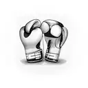 boxing gloves tattoo design idea