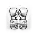 boxing gloves tattoo design idea