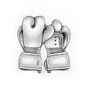 boxing gloves tattoo design idea