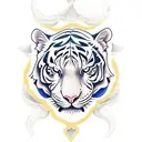 white tiger tattoo design idea