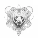 bear celtic knot tattoo design idea