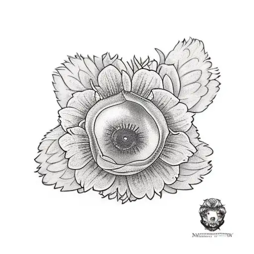 strawberry color  tattoo design idea