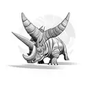 Triceratops tattoo design idea