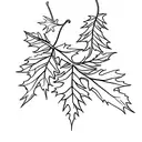 Maple Leaf tattoo design idea